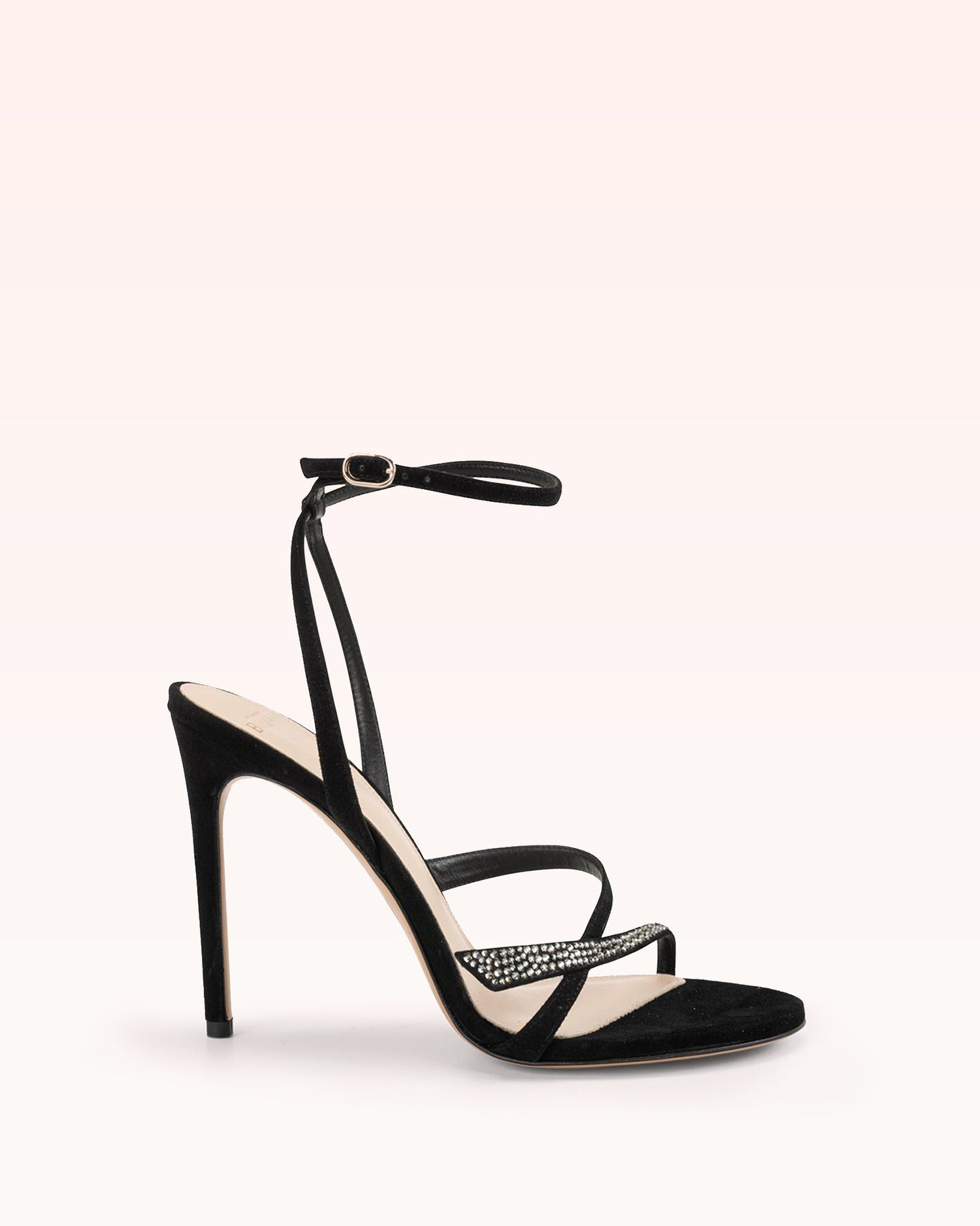 Tita Crystals 100 Suede Black Sandals R/24