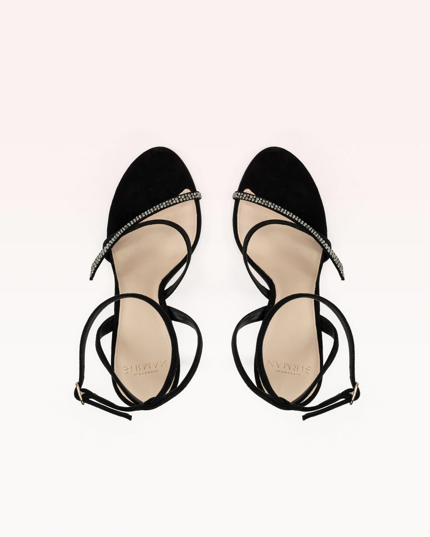 Tita Crystals 100 Suede Black Sandals R/24