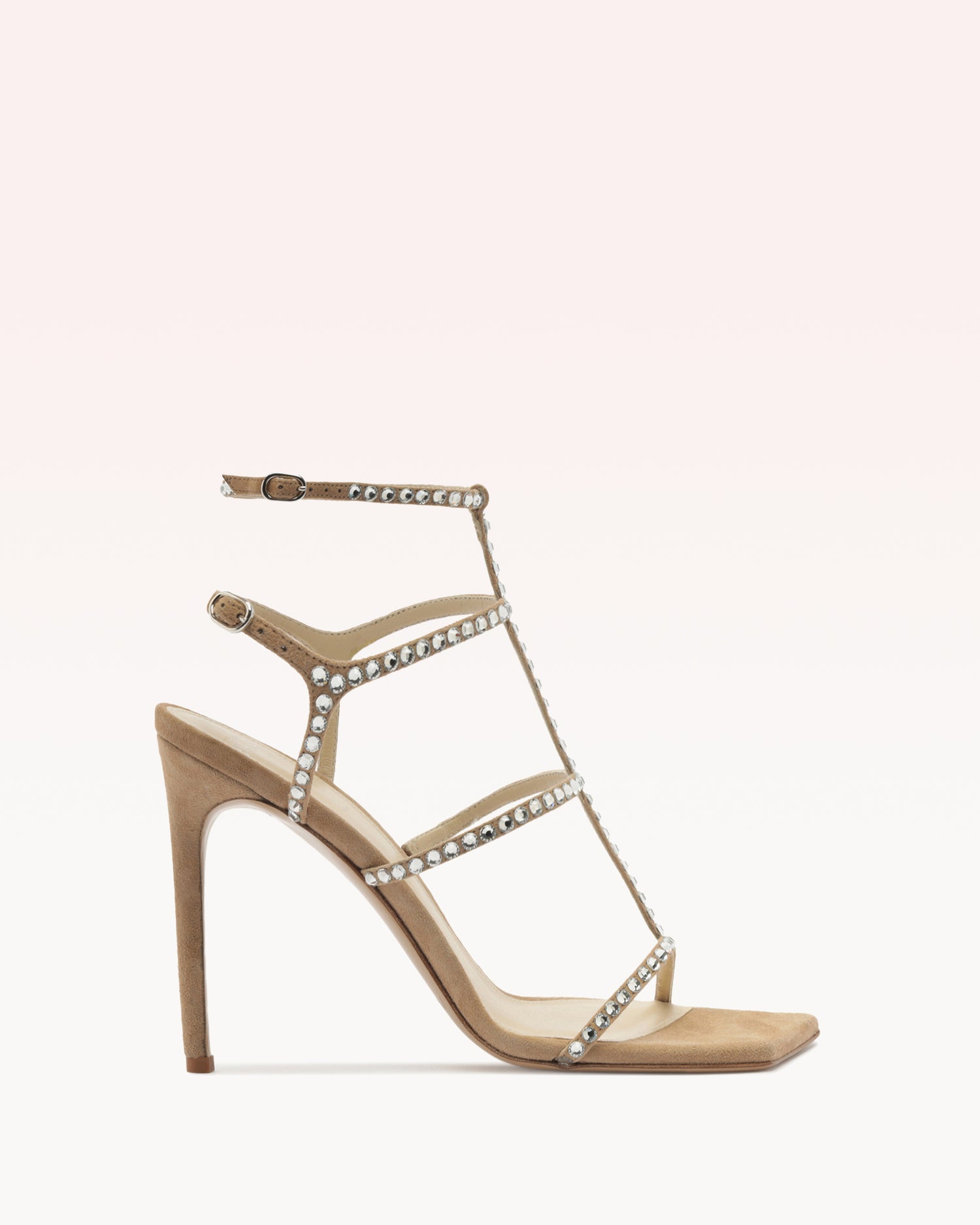Amanda 100 Meringue Sandals F/25 35 Brown Suede