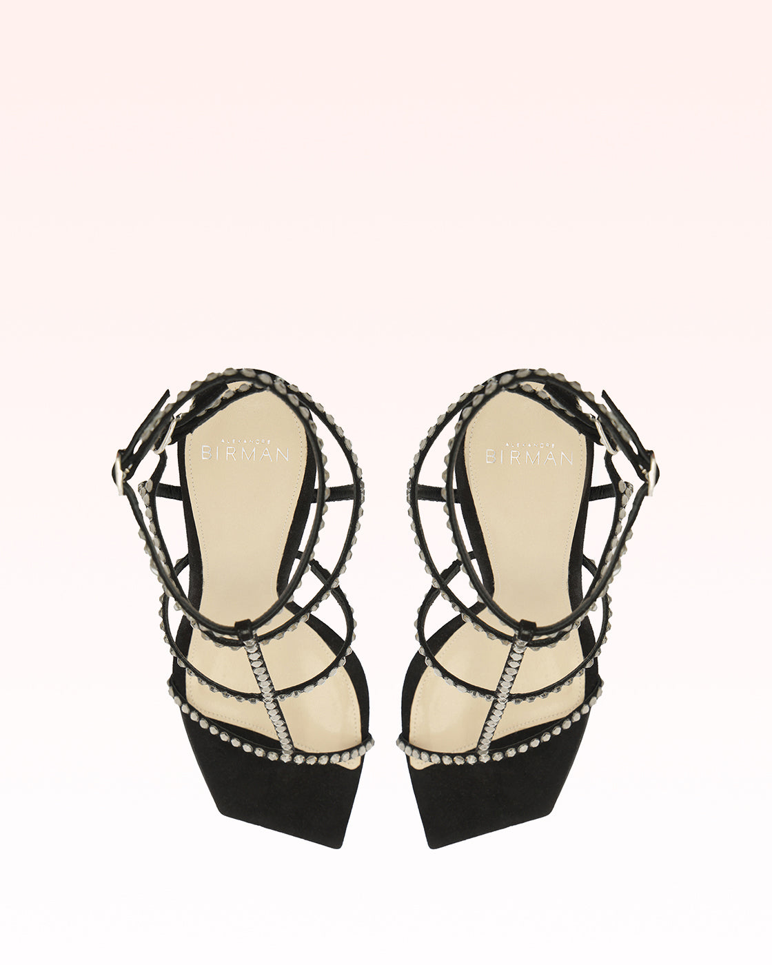 Amanda Swarovski 100 Black Sandals F/25