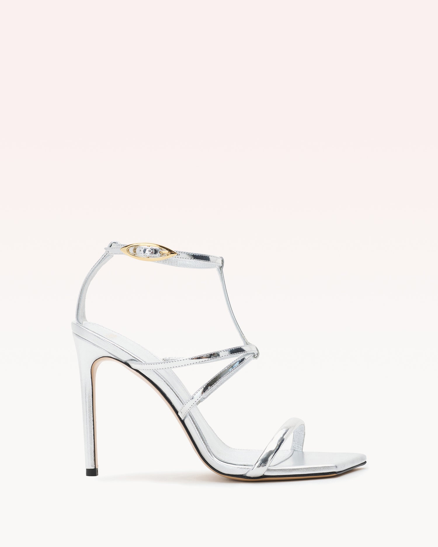 Phoebe 100 Silver Sandals S/25 35 Argento Leather