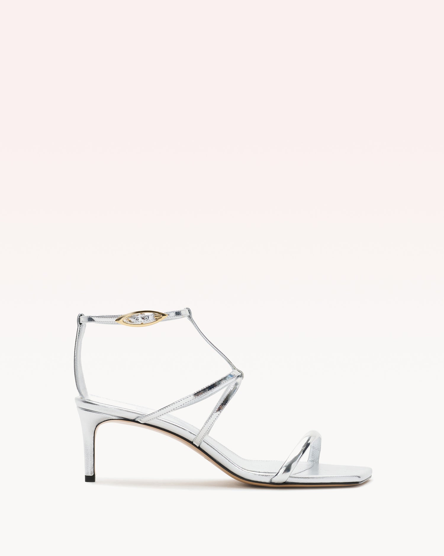 Phoebe 60 Silver Sandals S/25 35 Argento Leather