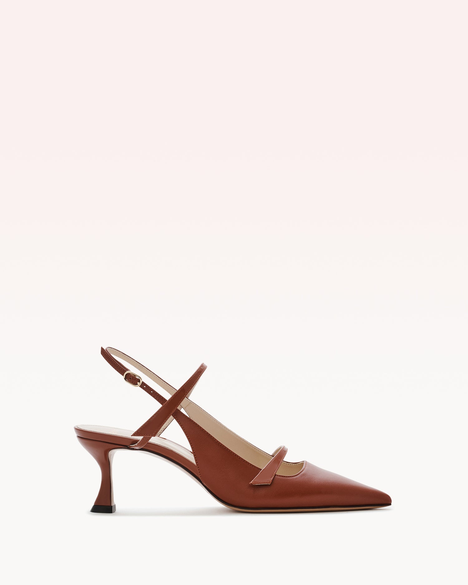 Tita 60 Slingback Pump Brickwood Pumps F/25 35 Brown Nappa Leather