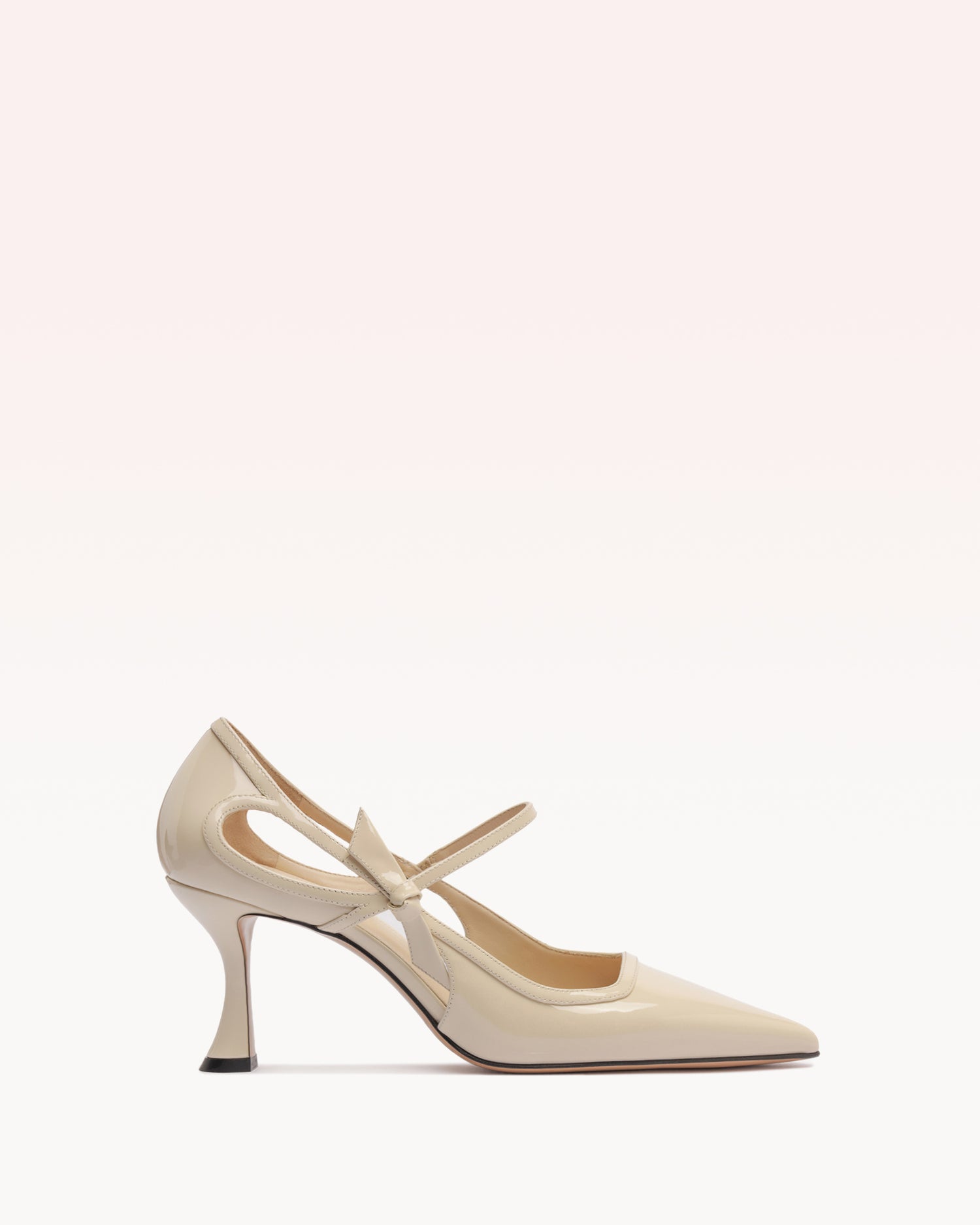 Luita 60 Eggshell Pumps F/25 35 Eggshell Vernice Leather