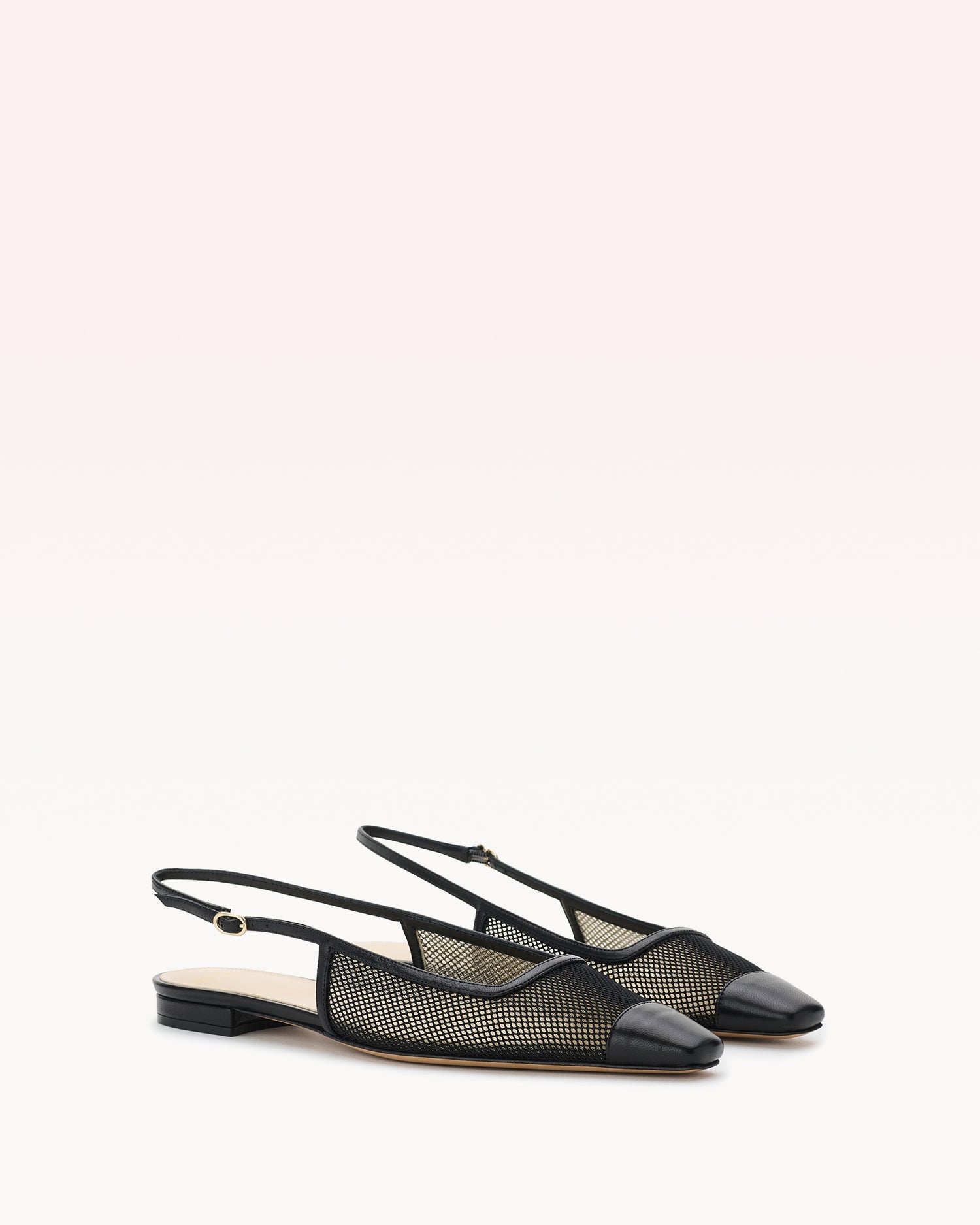 Olivia Mesh Black Flats S/25