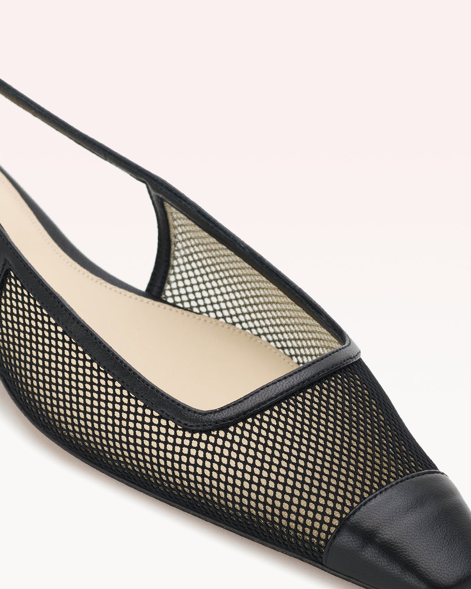 Olivia Mesh Black Flats S/25