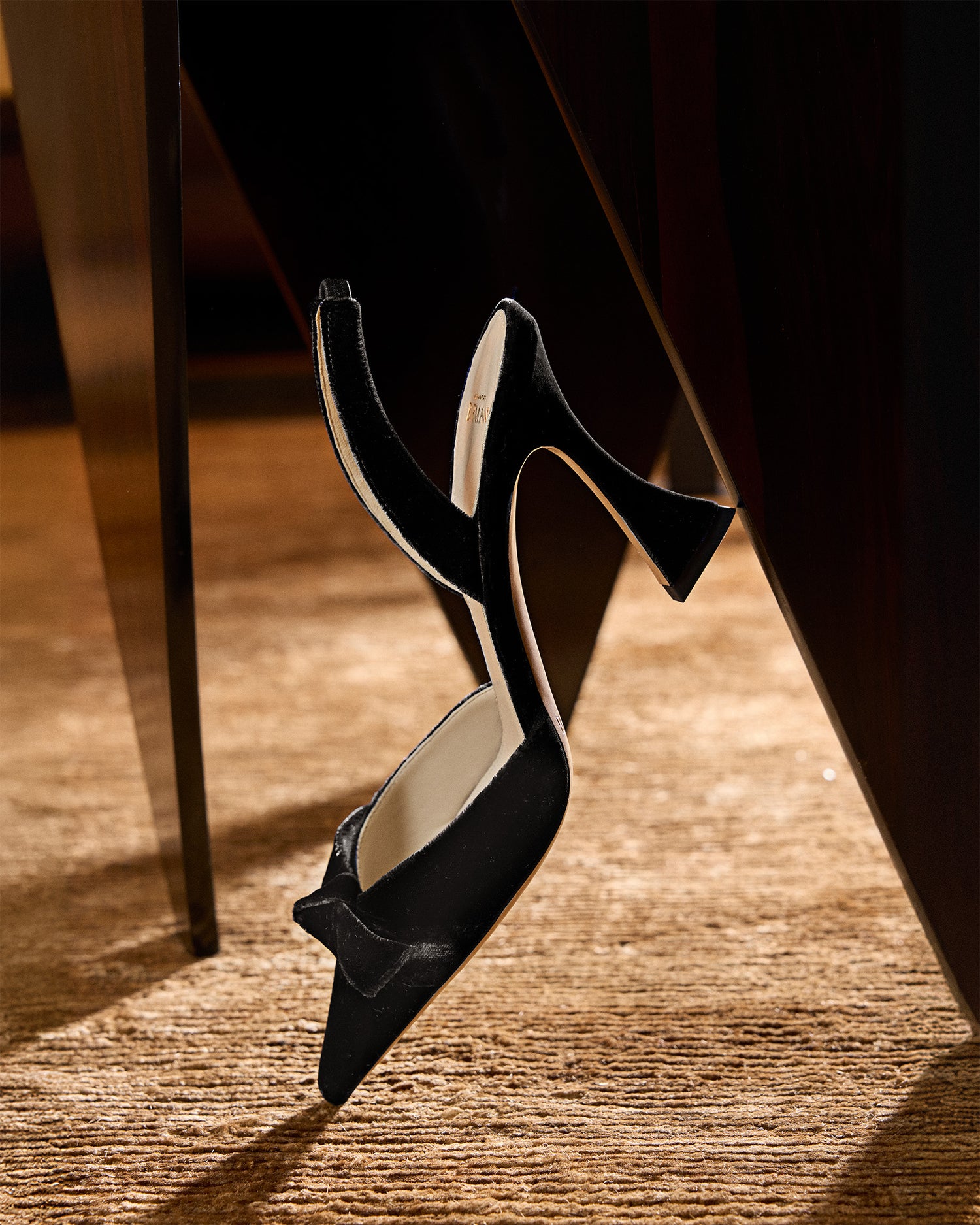 Clarita Bell Slingback 85 Black Pumps F/25