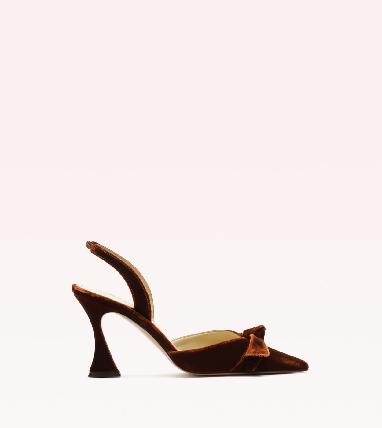 Clarita Bell Slingback 85 Cuoio Pumps F/25 35 Cuoio Velutto Leather