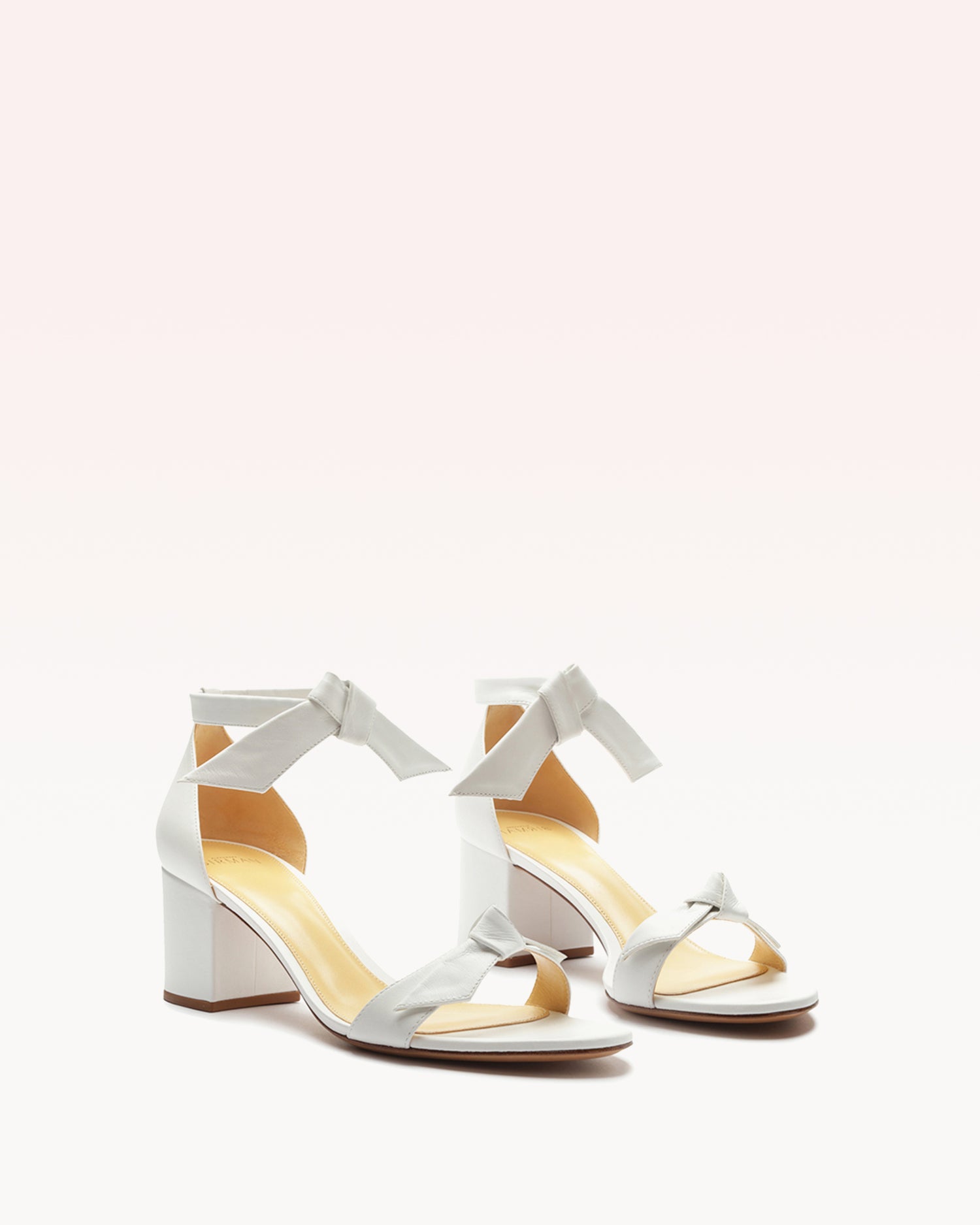 Clarita Block 60 White Sandals Core