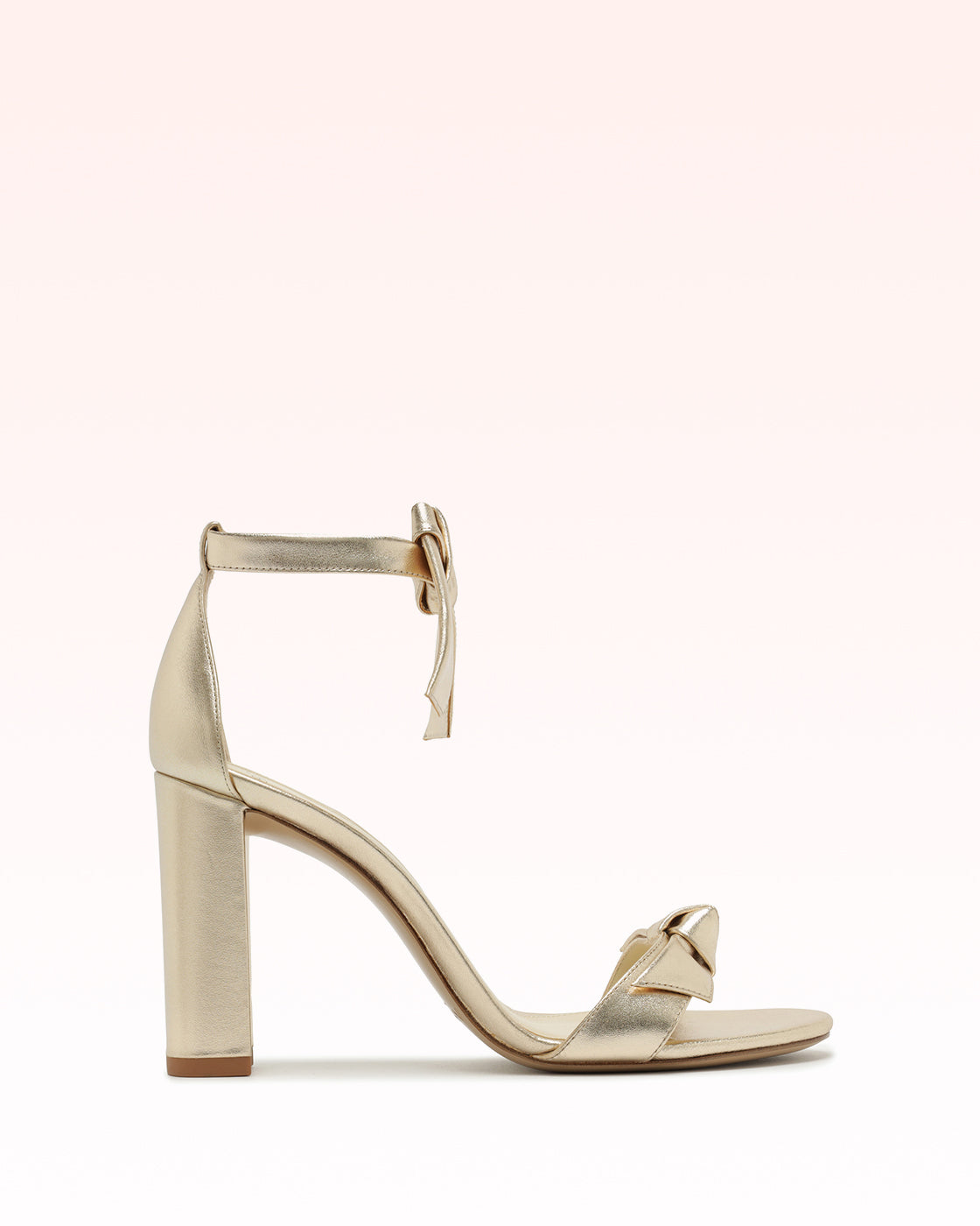 Clarita Block 90 Metallic Golden Sandals Core 35 Golden Metallic Leather