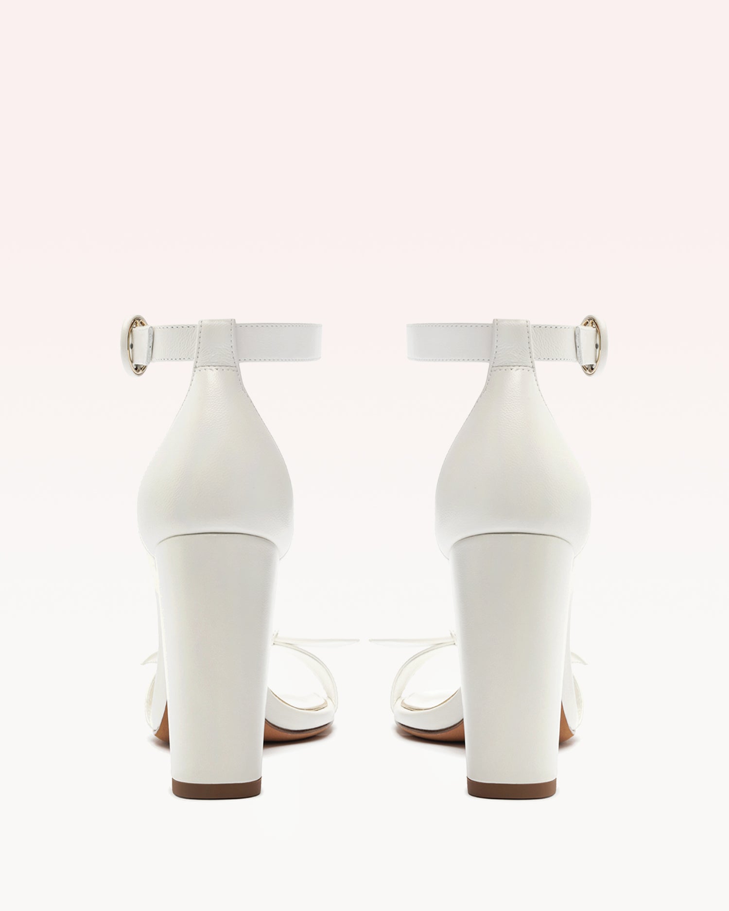 Clarita Bridal Block 90 White Sandals Bridal