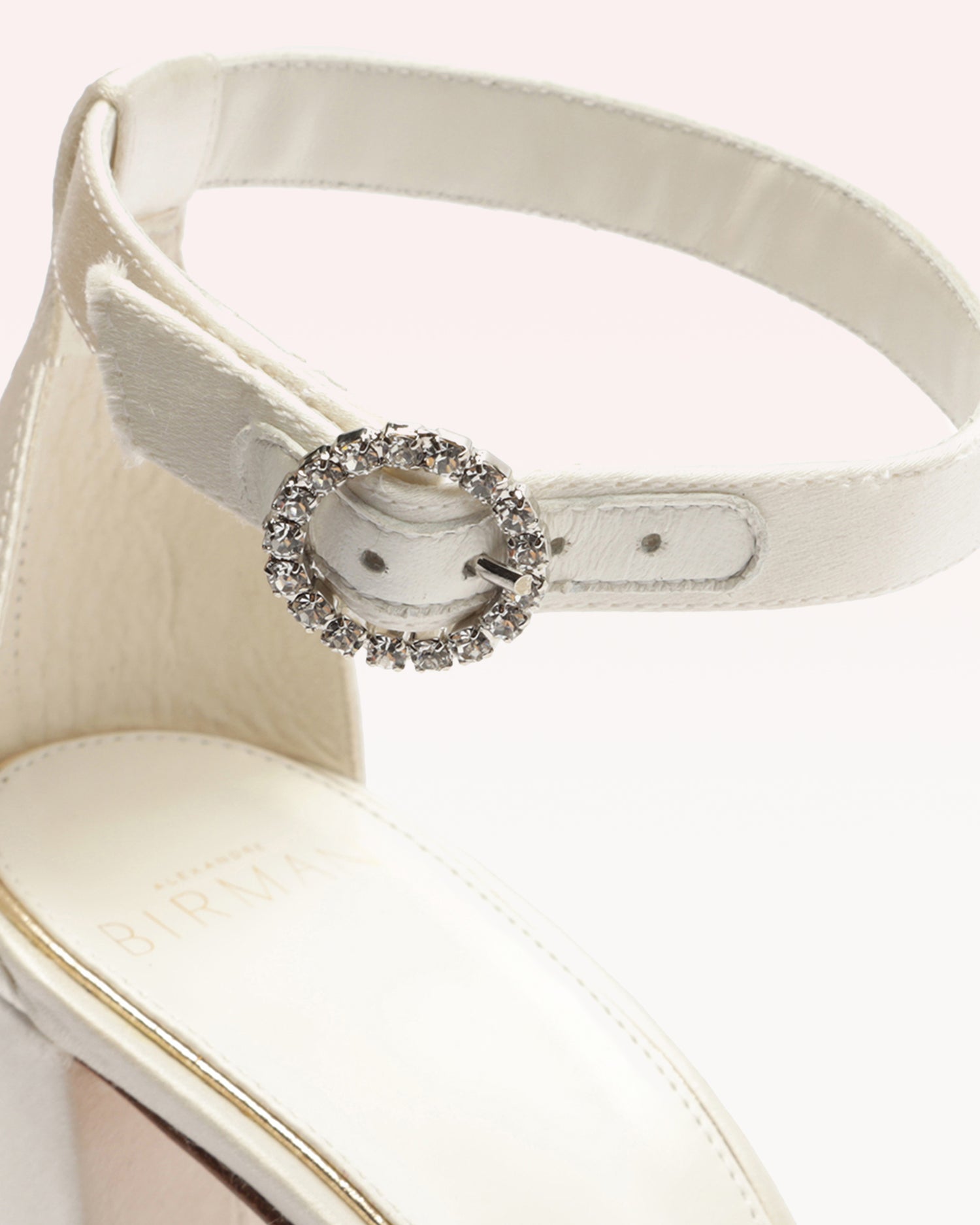 Clarita Bridal Block 90 Satin Bianco Sandals Bridal