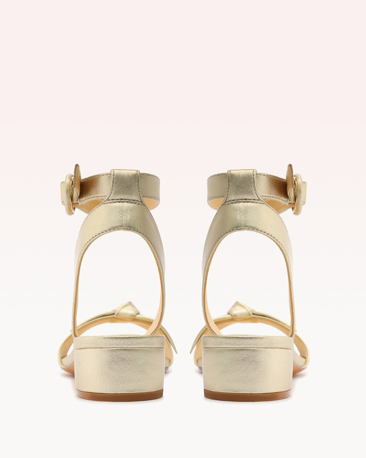 Clarita 30 Metallic Golden Sandals Sale