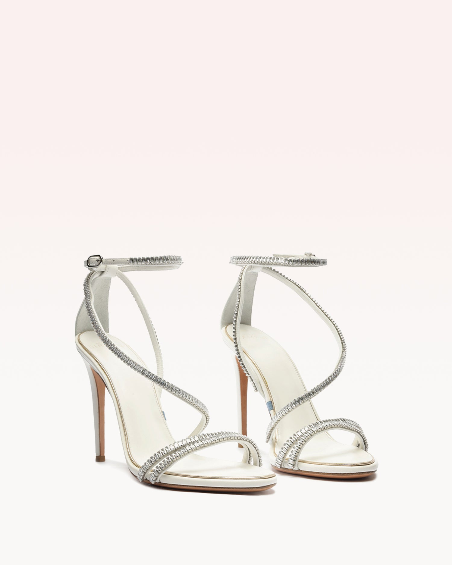 Kendal Zircone Bridal 100 White & Golden Sandals Bridal