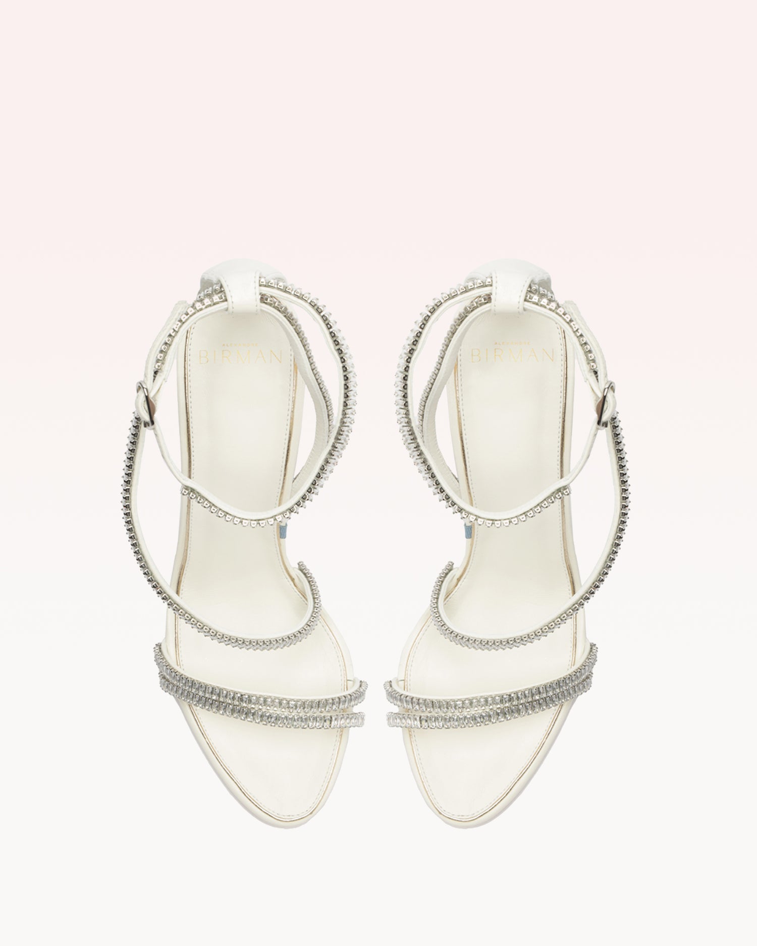 Kendal Zircone Bridal 100 White & Golden Sandals Bridal