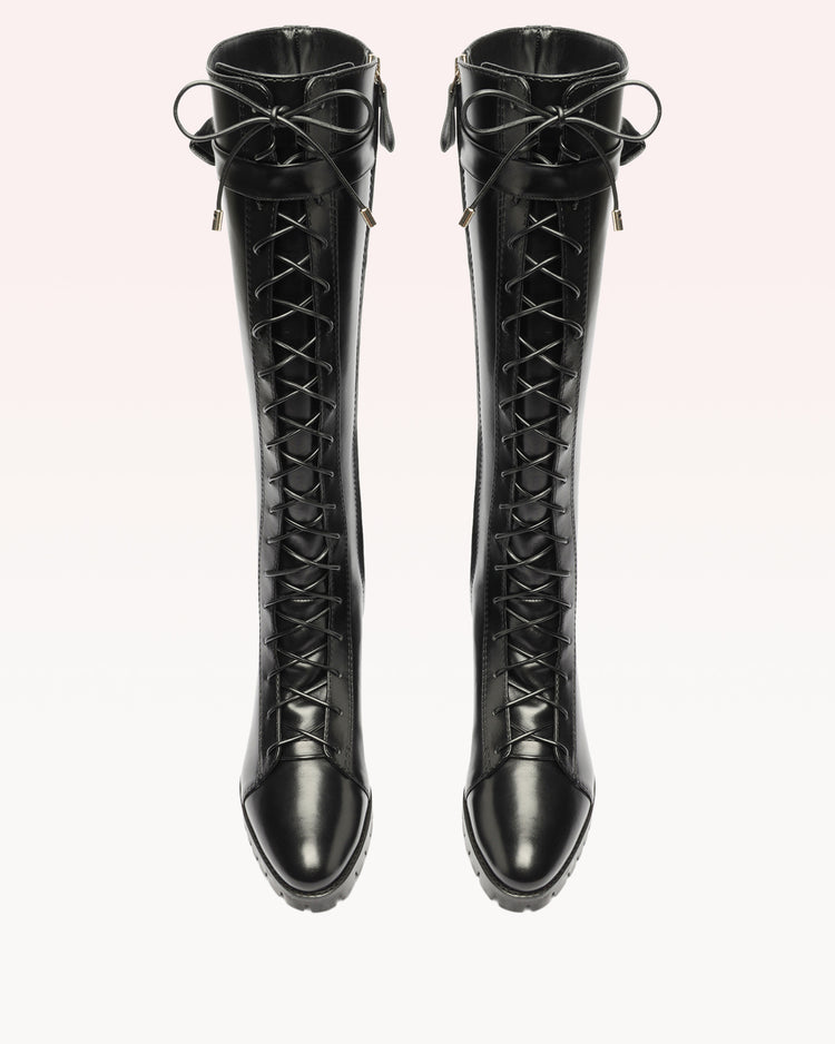Evelyn Combat Waterproof Boot Black