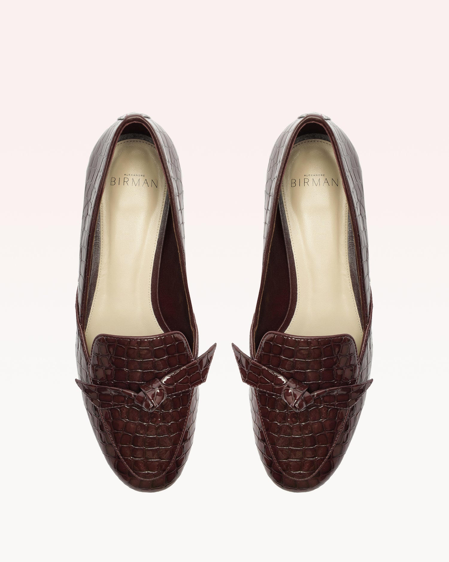 Clarita Belgian Crocco Loafer Cherry Lacquer Loafers P/24