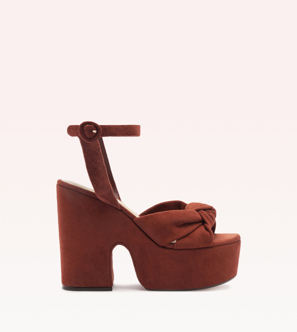 Sofia Platform Brickwood Sandals F/25 35 Brown Suede