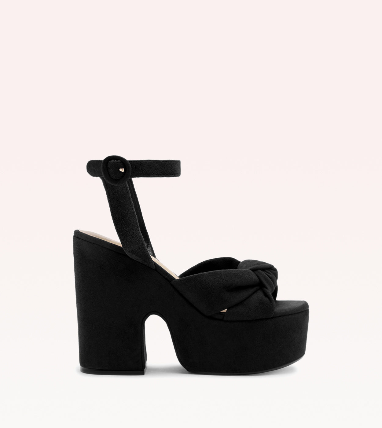 Sofia Platform Black Sandals F/25 35 Black Suede