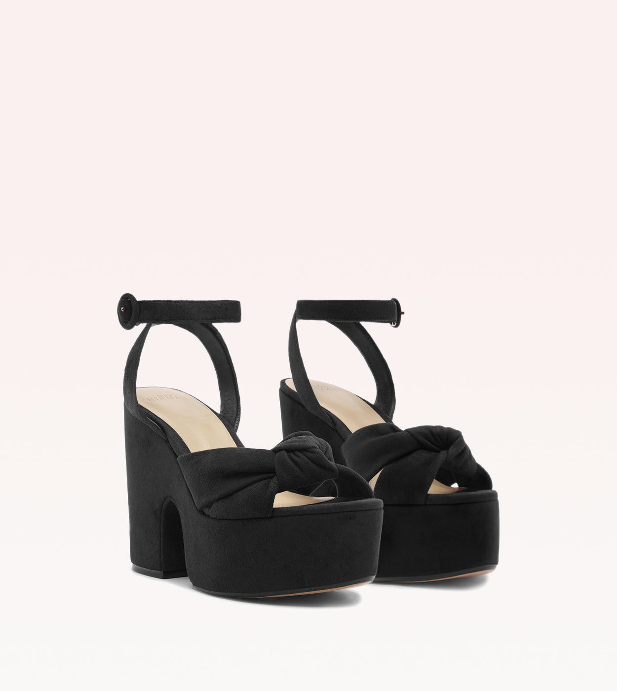 Sofia Platform Black Sandals F/25