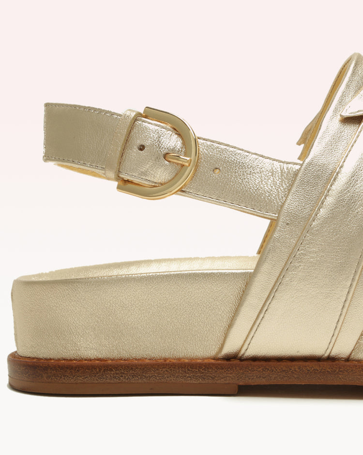 Clarita Sport Sandal Metallic Gold