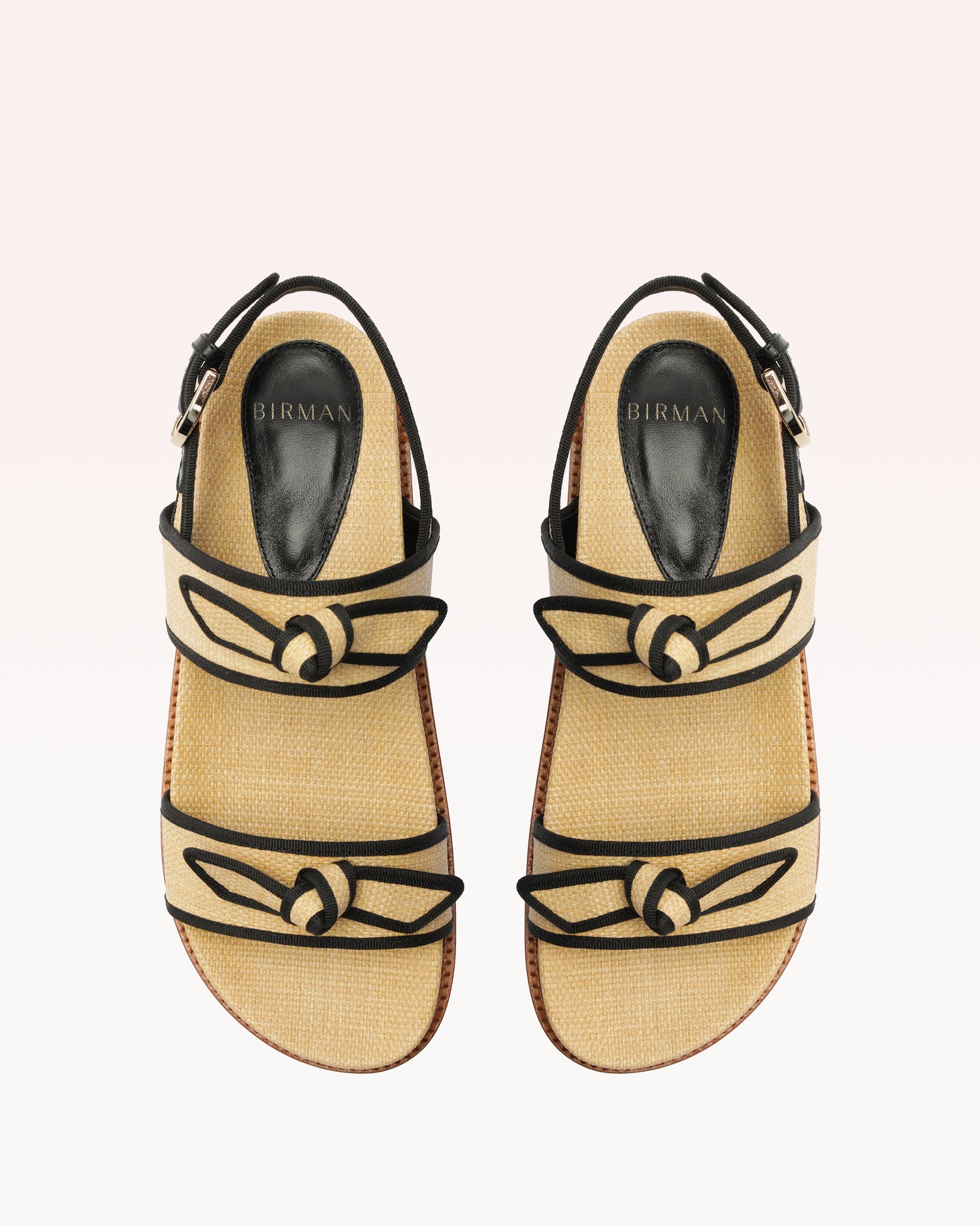 Grosgrain Raffia Sport Sandal Flats R/25