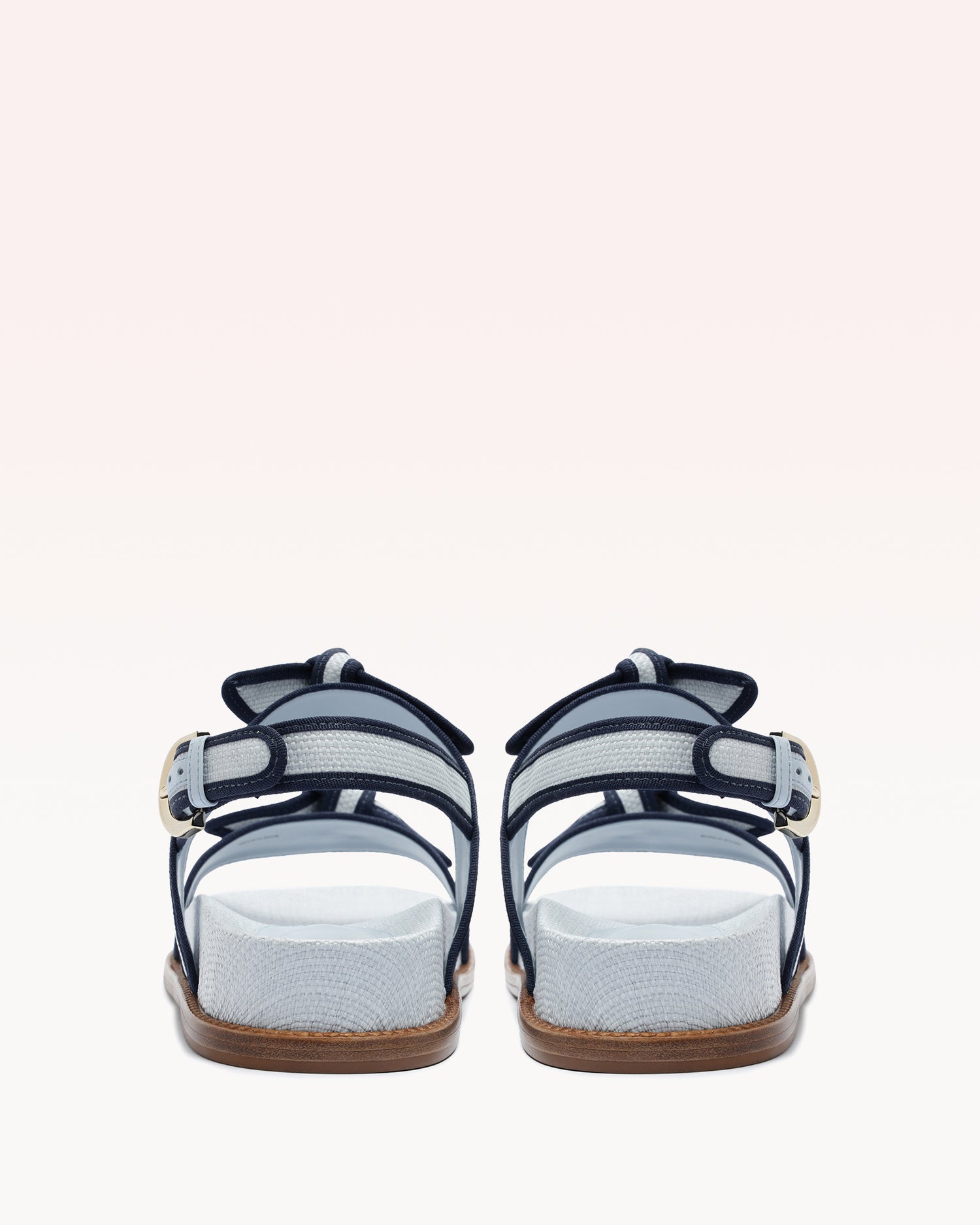 Grosgrain Raffia Sport Sandal Flats R/25