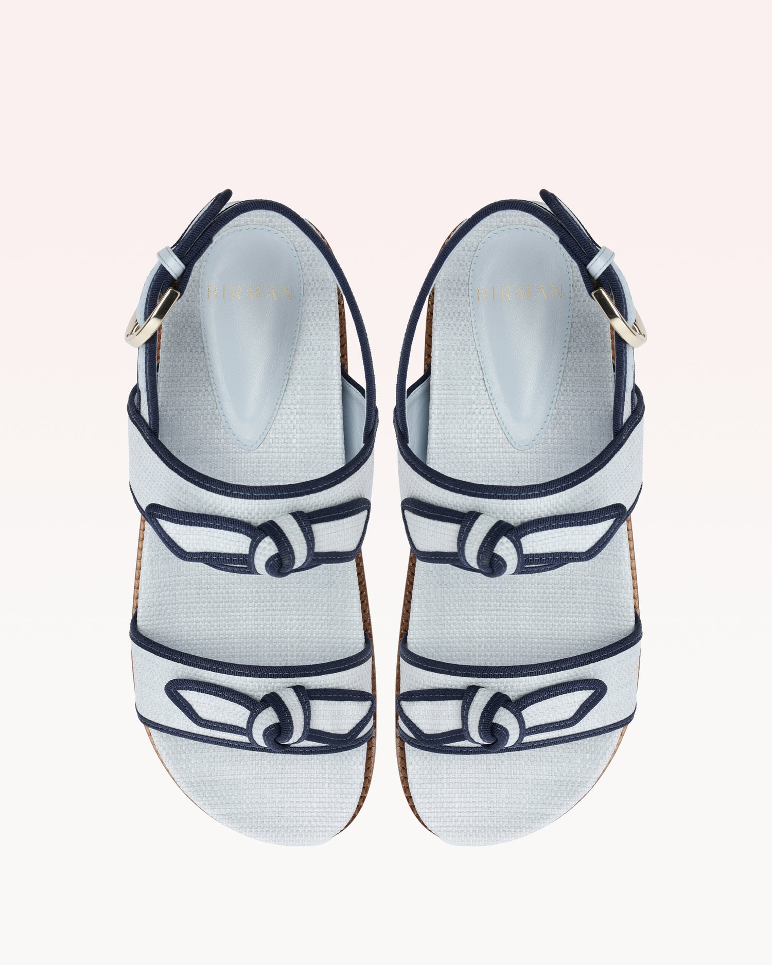 Grosgrain Raffia Sport Sandal Flats R/25
