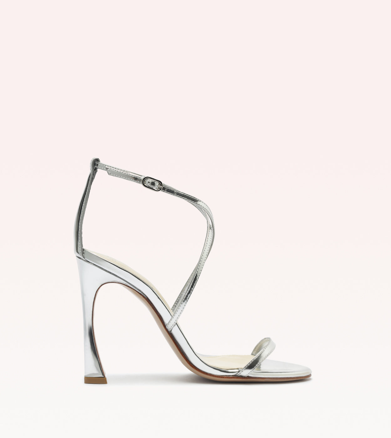 Cynthia 100 Silver Sandals F/25 35 Silver Specchio Leather