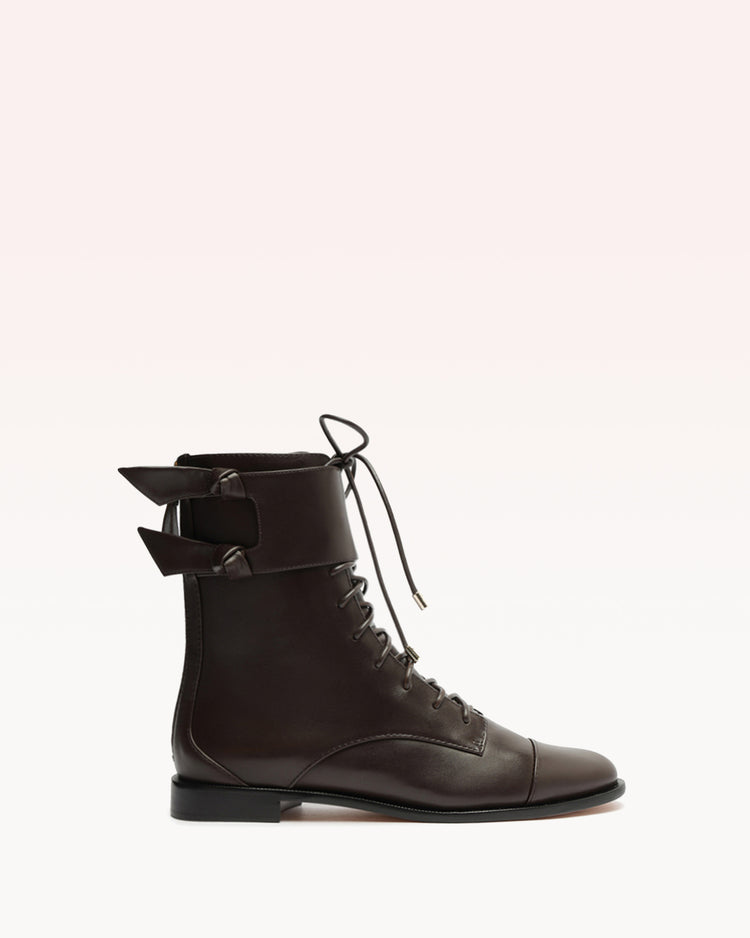 Asymmetric Clarita Charm Bootie Brown
