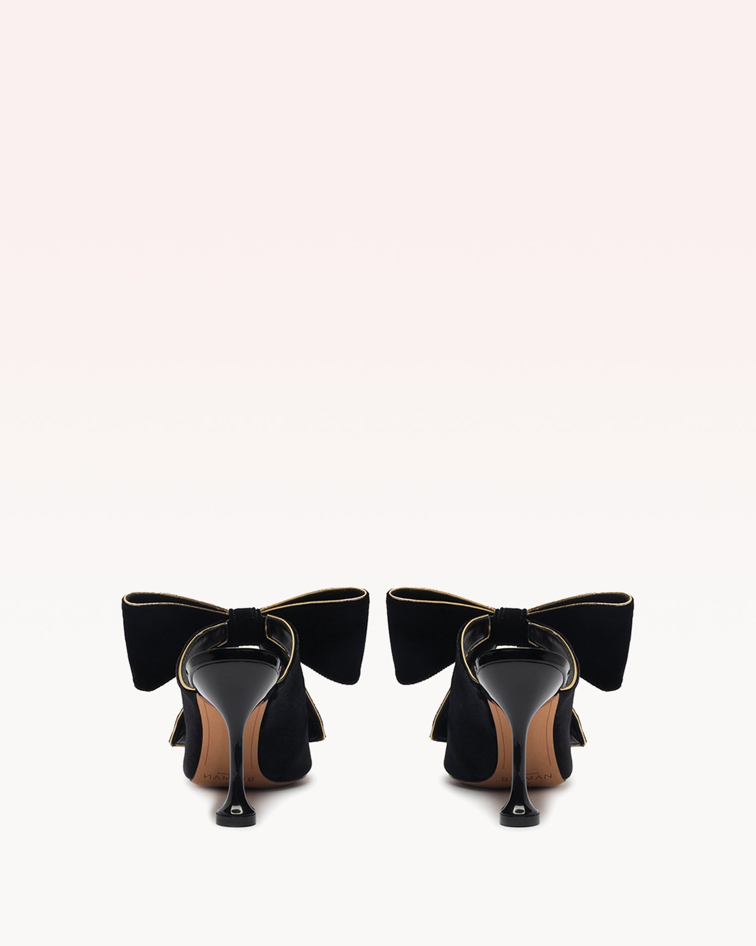 Lupita 85 Velvet Black Sandals F/23