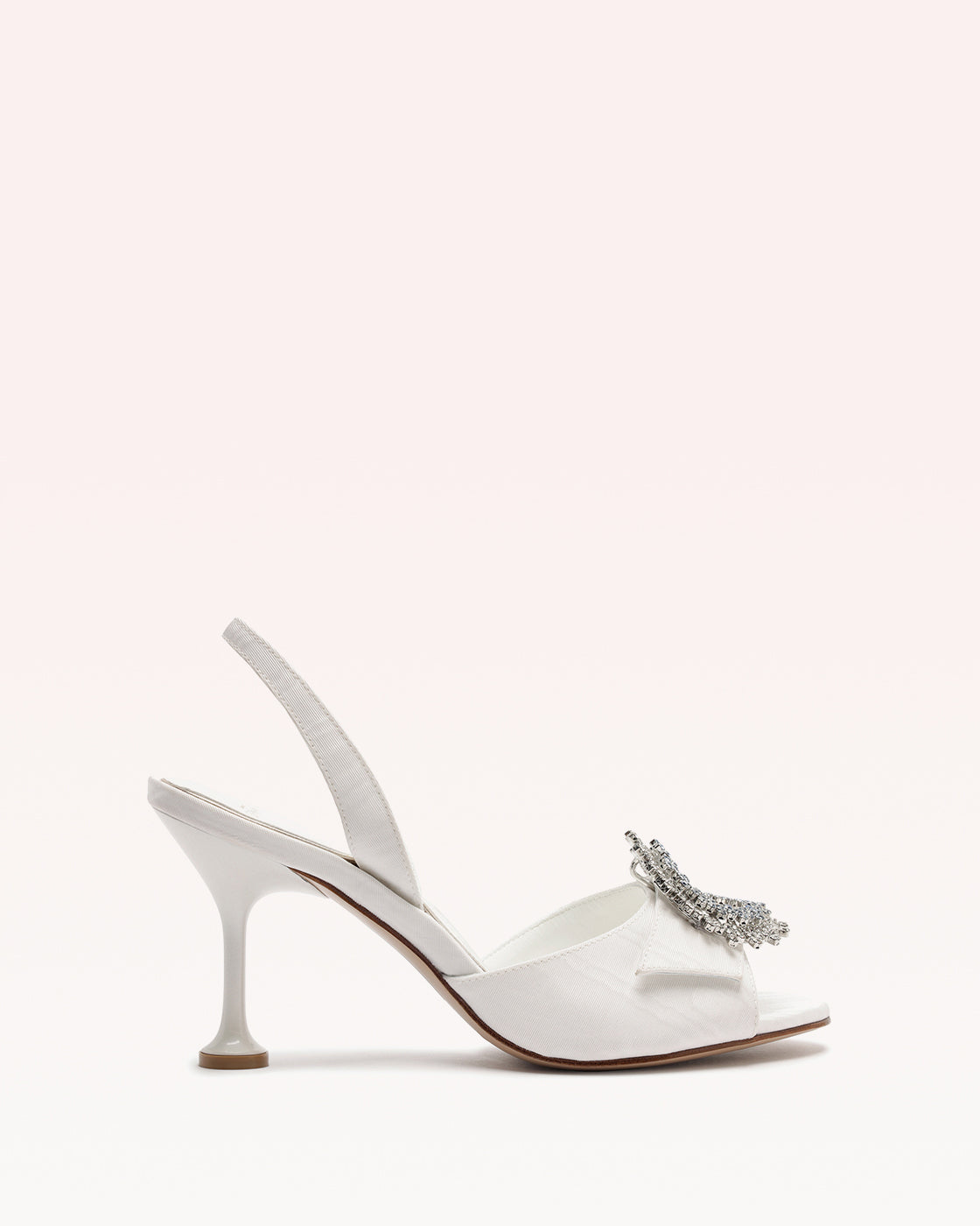 Easy Madelina 85 Ivory Sandals BRIDAL 25 35 Ivory Moire & Crystal