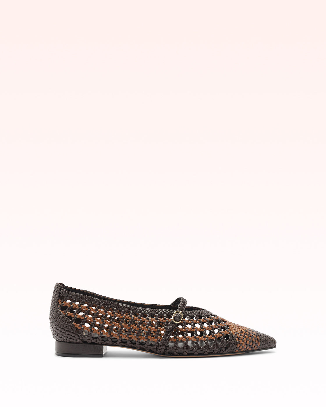 Lis Flat Espresso Flats F/25 35 Espresso Tresse Nappa