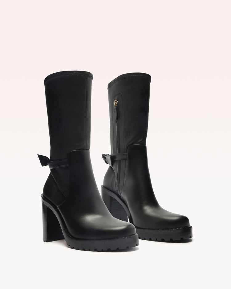 Clarita Motorcycle Bootie 90 Black