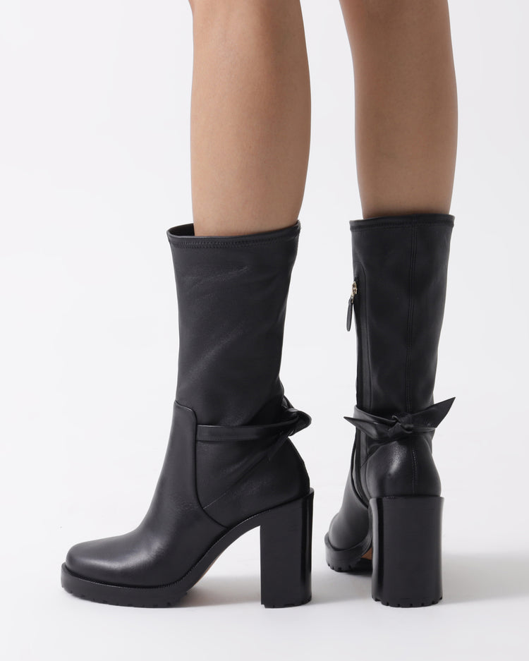 Clarita Motorcycle Bootie 90 Black