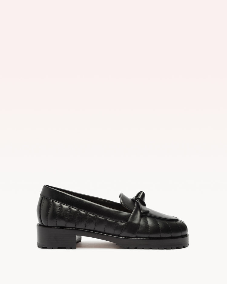 Quilted Clarita Loafer Black
