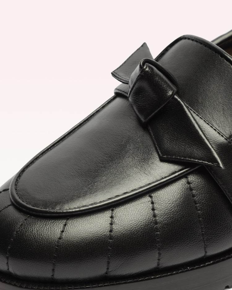 Quilted Clarita Loafer Black