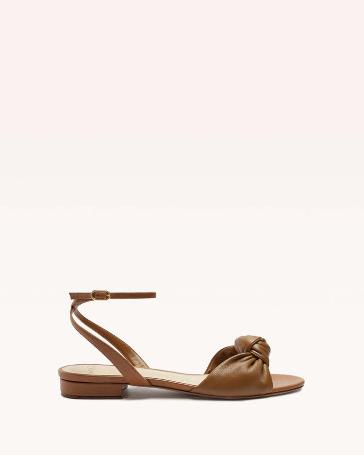 Kace Flat Hazel Sandals R/24 35 Hazel Nappa Kiss/Calf Tan