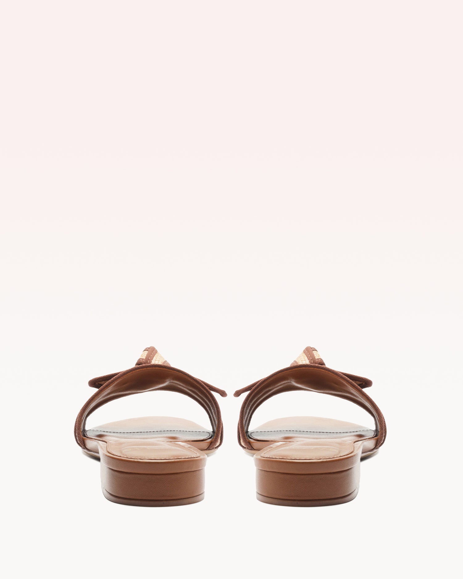 Grosgrain Raffia Flat Flats R/25