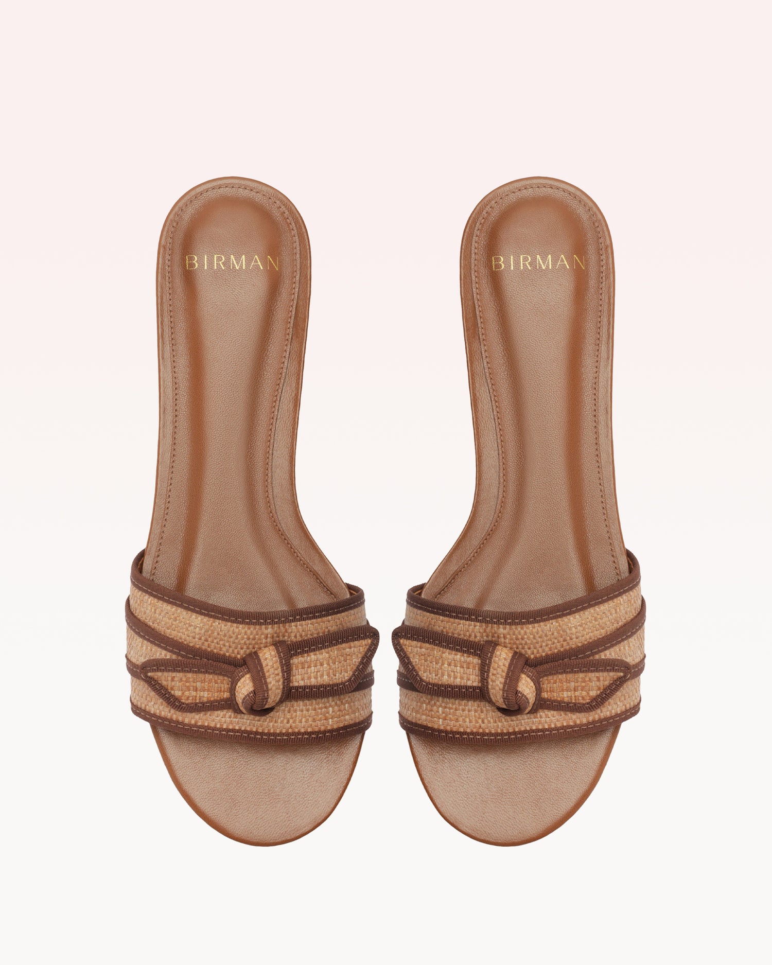 Grosgrain Raffia Flat Flats R/25