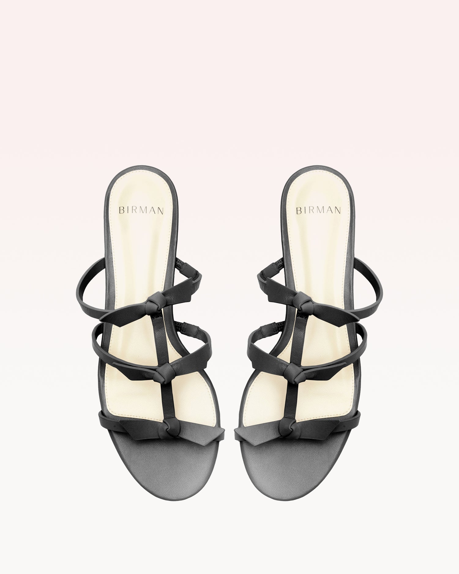Slim Lolita Slide Black Flats Holiday- R/25