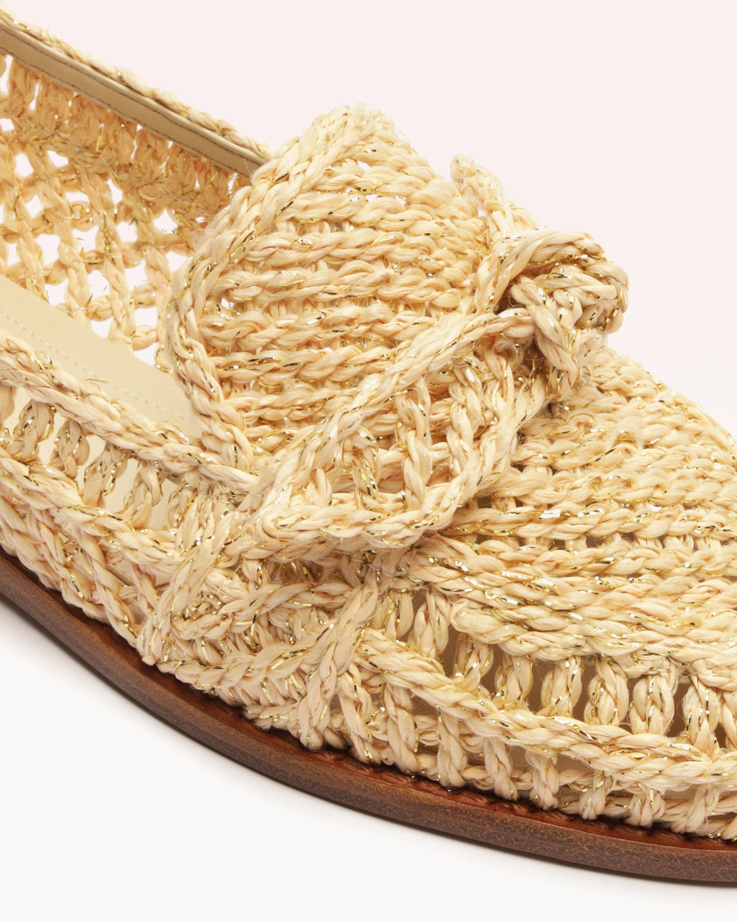 Raffia Penny Loafer Pearl Loafers S/24