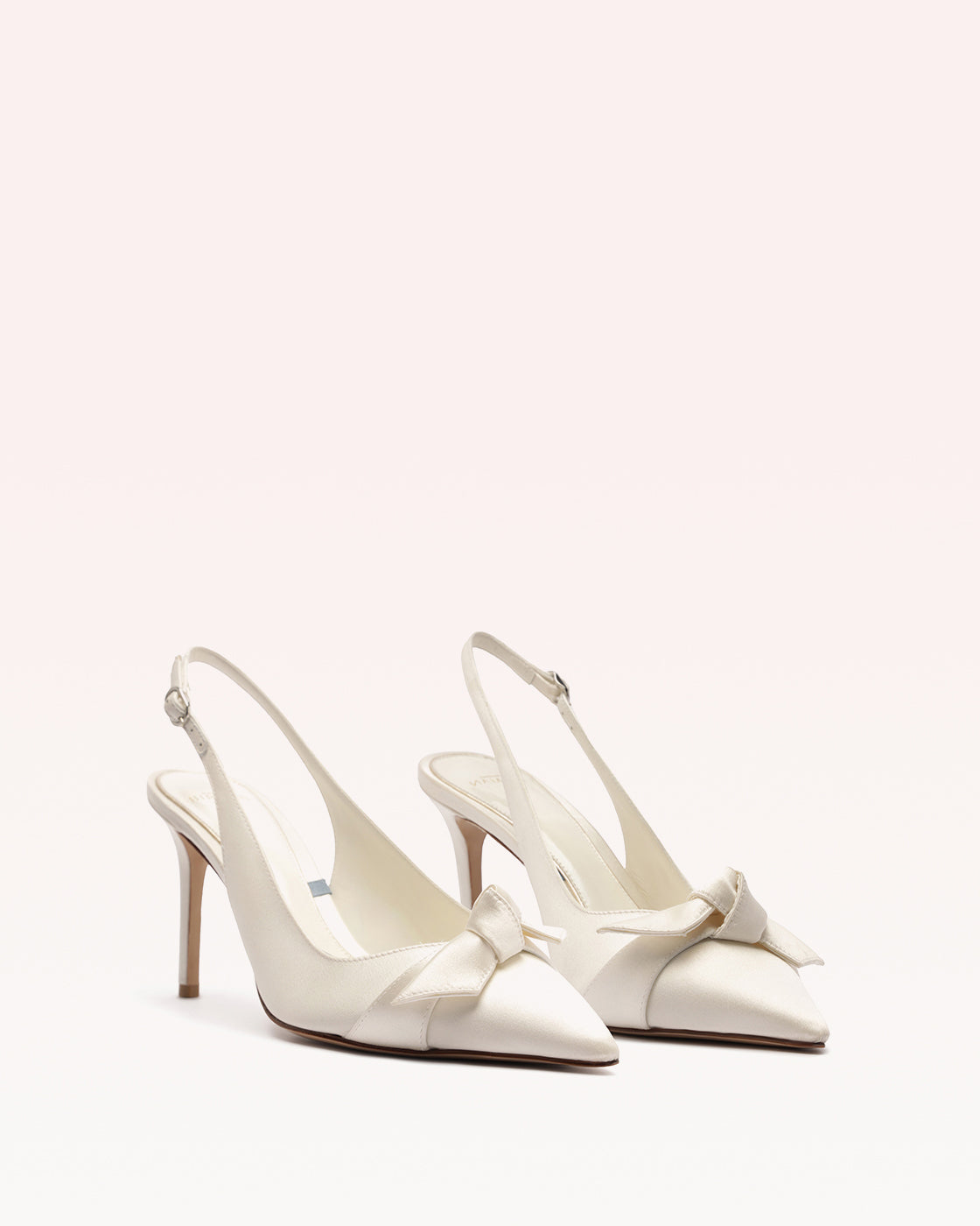 Clarita Classic Slingback 85 Seta Bianco Pumps BRIDAL 25