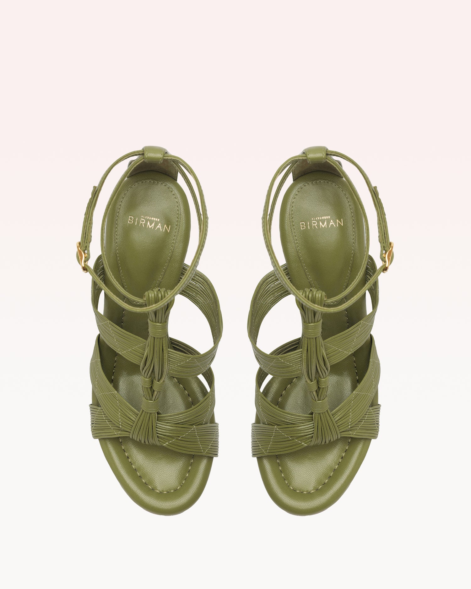 Olga Block 90 Green Sandals P/25