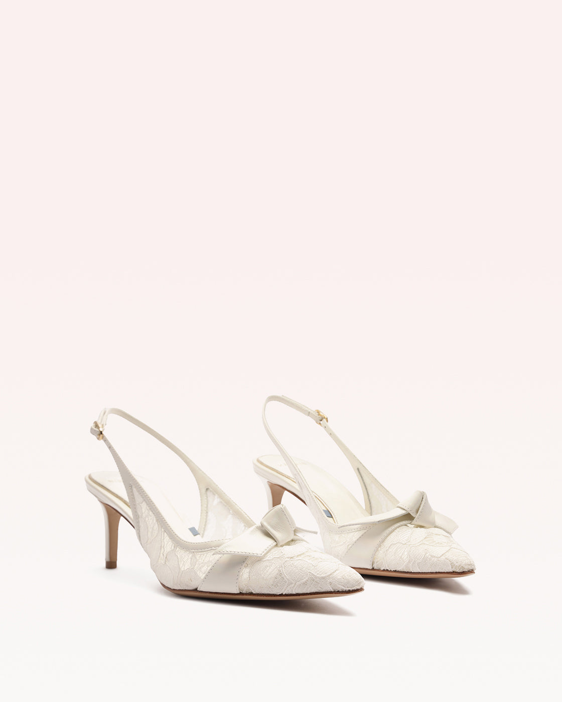 Clarita Classic Slingback 60 Off White Pumps BRIDAL 25