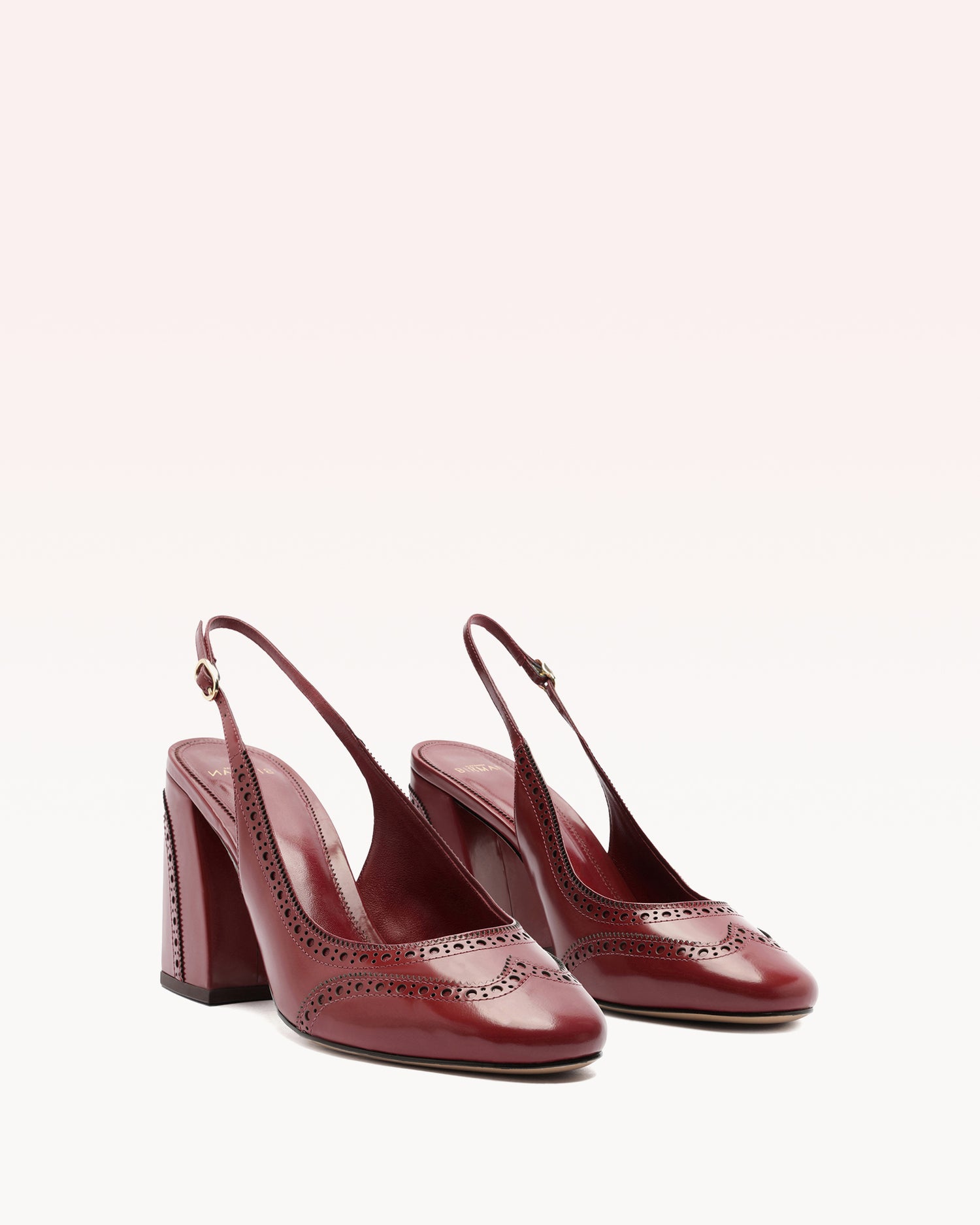 Slingback Brogue 85 Red Pumps P/25