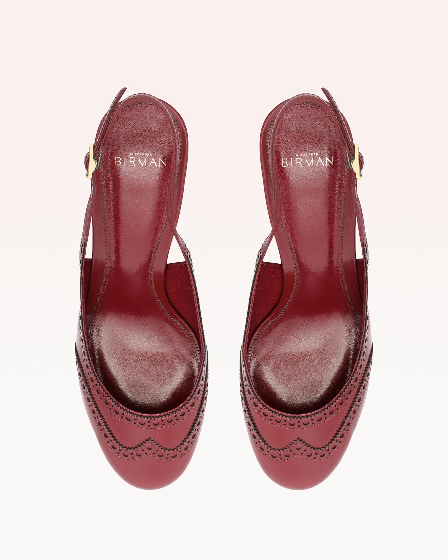 Slingback Brogue 85 Red Pumps P/25