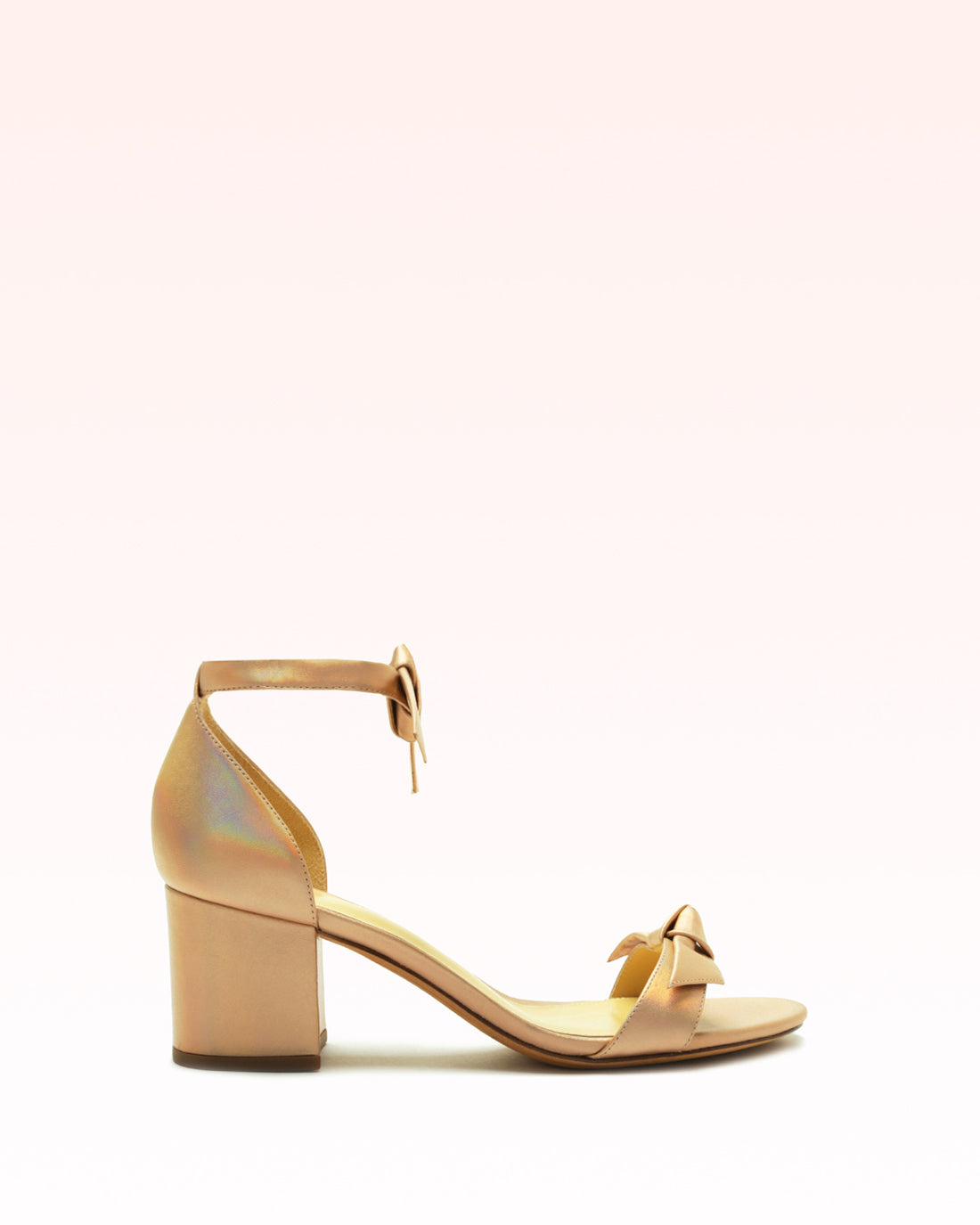 Clarita Block 60 Metallic Champagne Sandals Fall 22 35 Champagne Leather