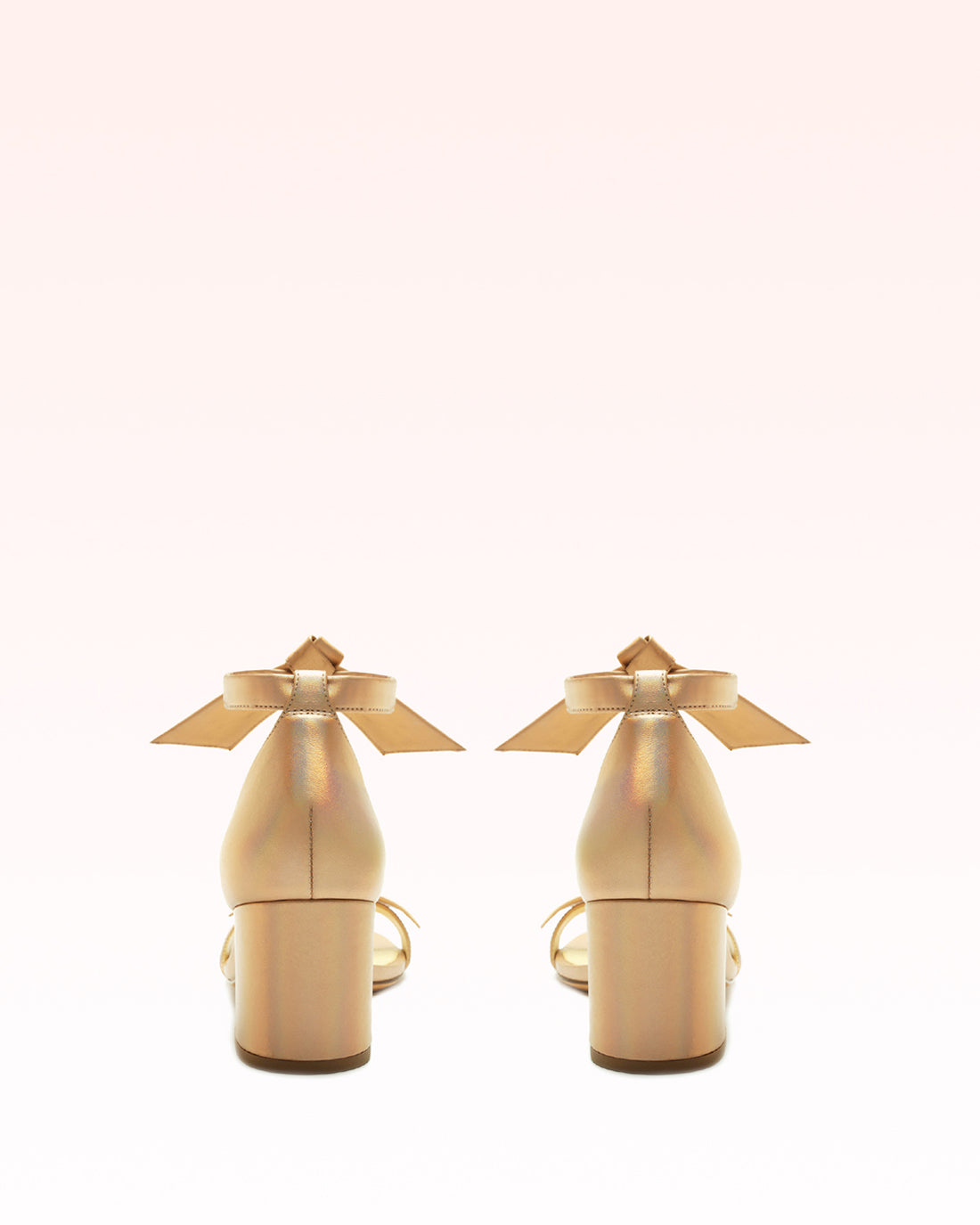 Clarita Block 60 Metallic Champagne Sandals Fall 22