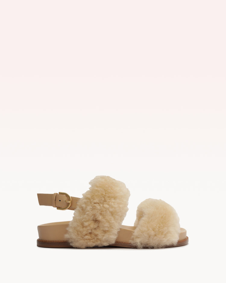 Sport Sandal Shearling Beige